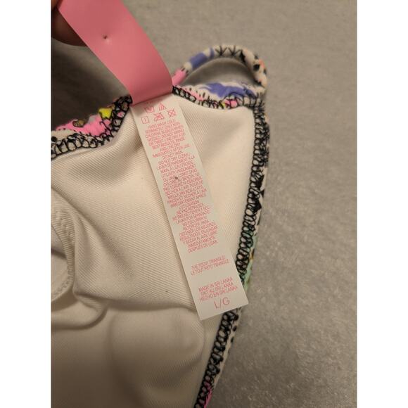 Victoria's‎ Secret Bikini Top Women's Large Boho Print String Y2K EUC - Picture 5 of 14